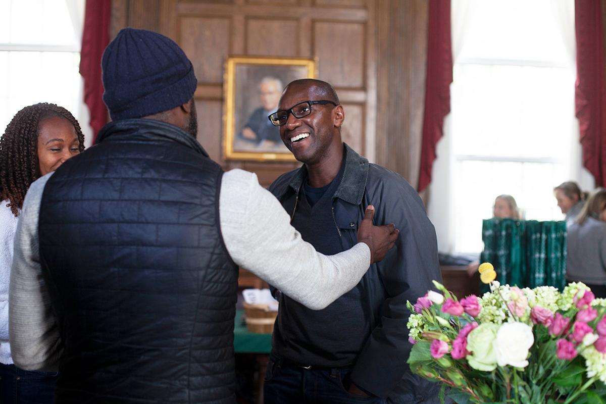 Tuck Spring Reunion: Alumni laughing