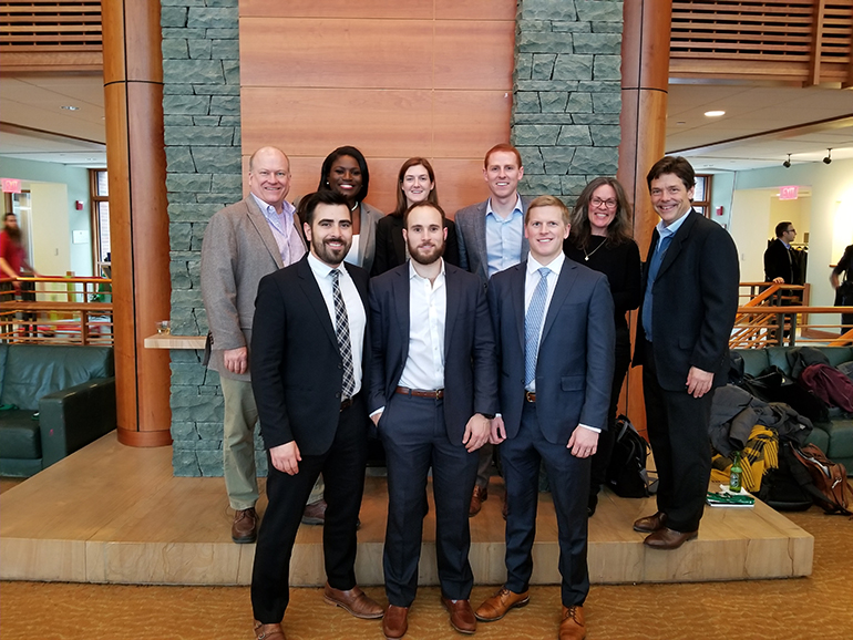 Students and CPEE staff at 2018 Private Equity Conference